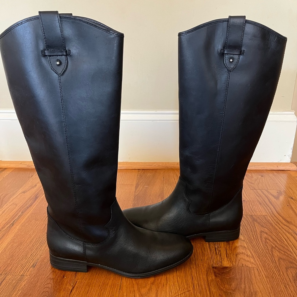 Frye & Co Tania Black‎ Tall Riding Boots